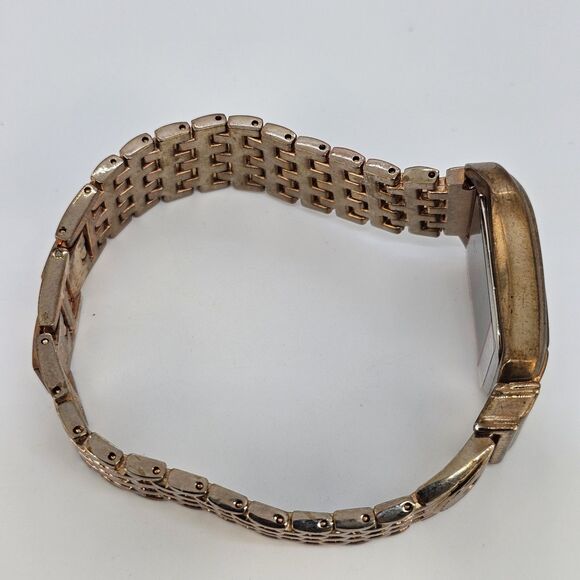 Akribos XXIV Women Watch 32MM Horseshoe White Dial Rose Gold Band 8" New Battery - Picture 10 of 13